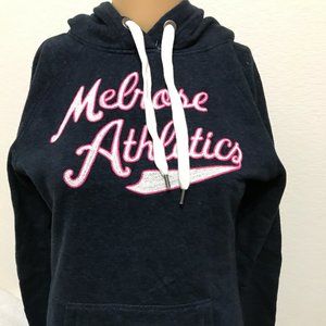 NEW H & M Text-motif Hoodie Navy Blue  in size S